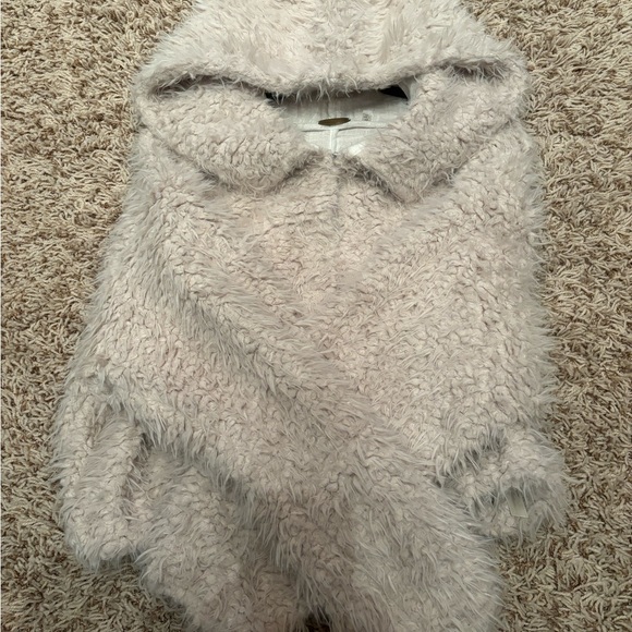 Free People One Zuri Parka Fuzzy Teddy Hooded Jacket Cream Sz S/P - Picture 8 of 14